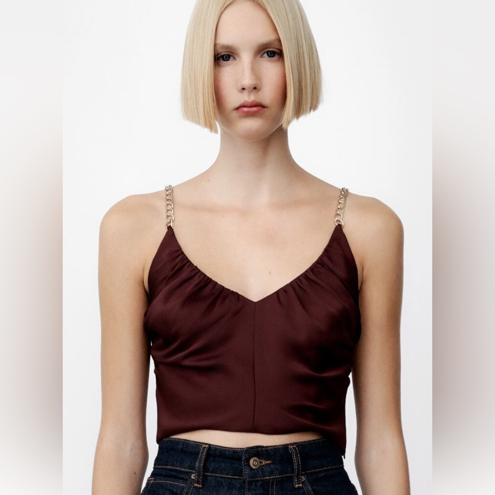 Bnwt small Zara chain strap top S